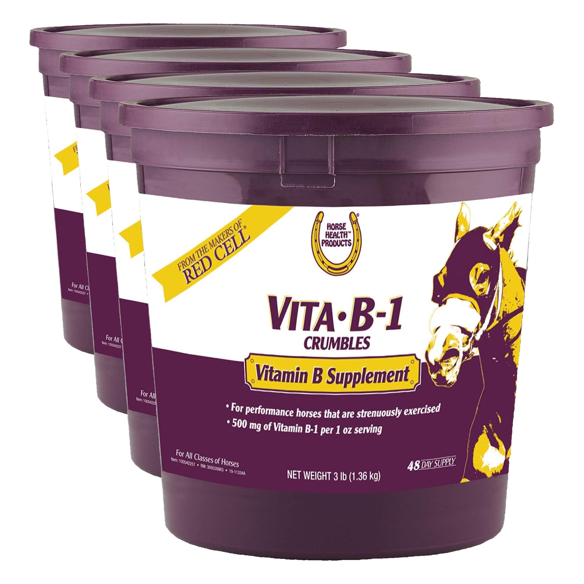 Farnam Horse Health Vita B-1 Crumbles Supplement for Horses, Supports optimal muscle activity and metabolism for performance, 3 pounds, 48 day supply — Amazon image 10