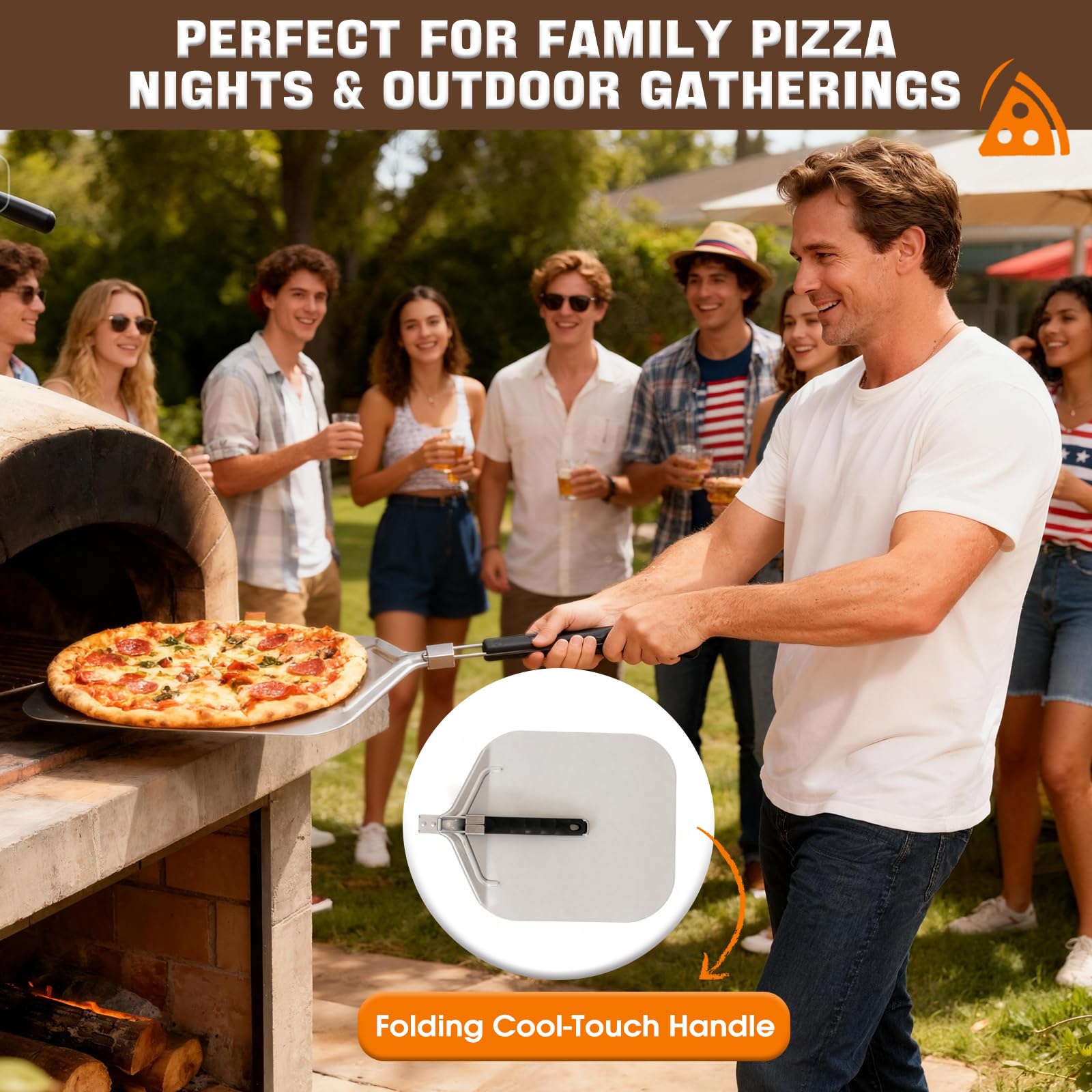 Bonteck Pizza Peel Kit - 6 Piece Baking Tools -7 Bonteck Pizza Peel Kit - 6 Piece Baking Tools -7