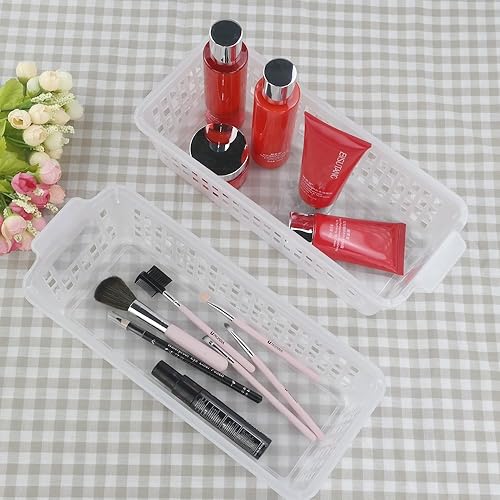 Miniatura 4 de Cestas pequeñas de plástico transparente para guardar lápices, paquete de 6