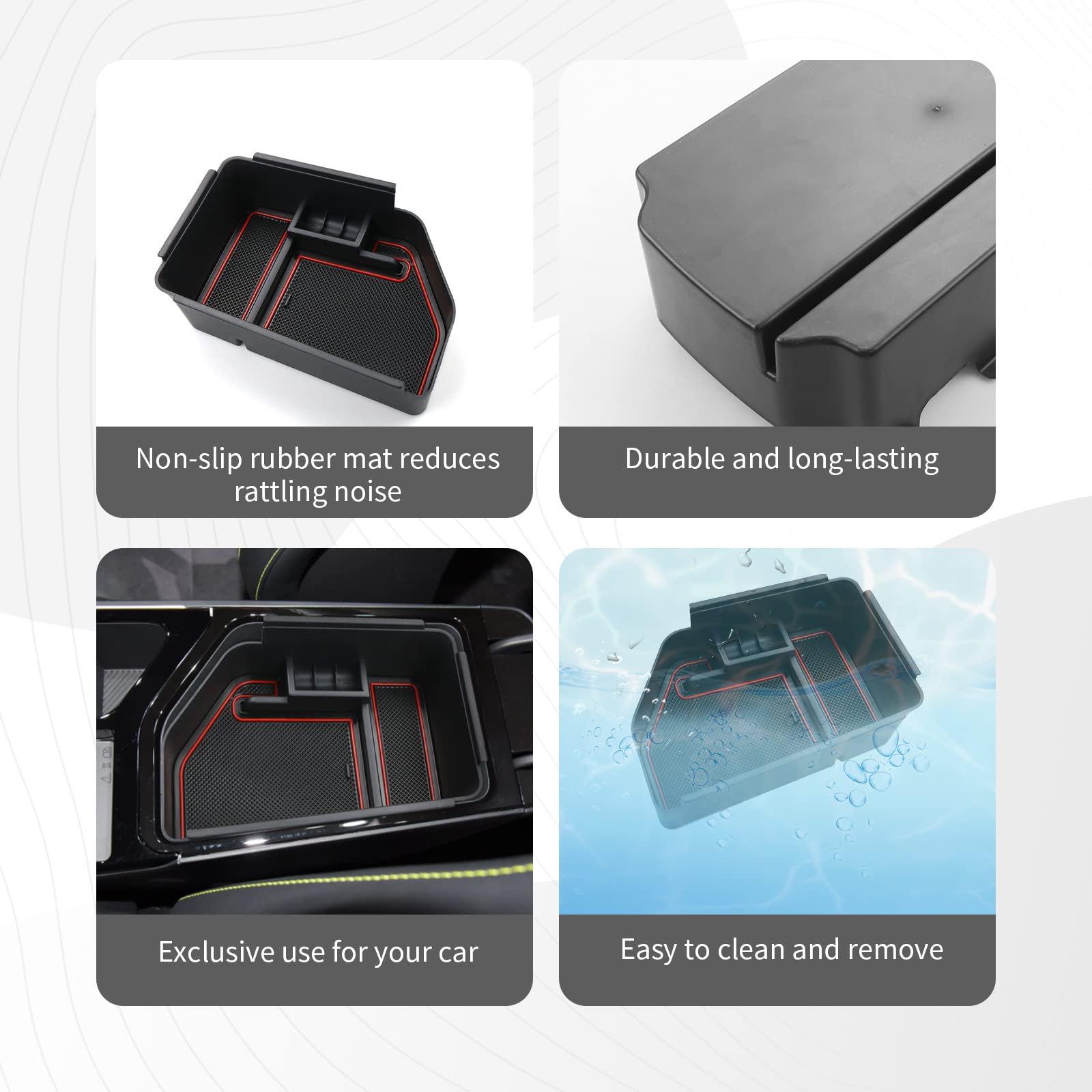 CDEFG Compatibel met Kia EV6 2022 2023 2024 middenconsole, handschoenenbox, armleuning, multifunctionele opbergdoos, auto, middenconsole CDEFG Compatibel met Kia EV6 2022 2023 2024 middenconsole, handschoenenbox, armleuning, multifunctionele opbergdoos, auto, middenconsole