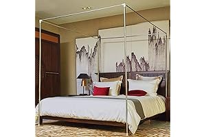 Mengersi Stainless Steel Ceiling Canopy Frame for King Size Beds