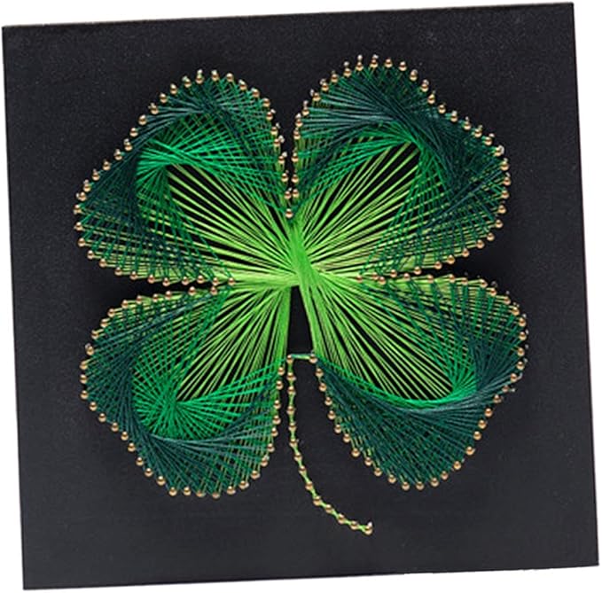 四つ葉クローバー ストリング アート キット 手作り 装飾品 手芸用品 初心者 緑 手芸キット 通販 Amazon