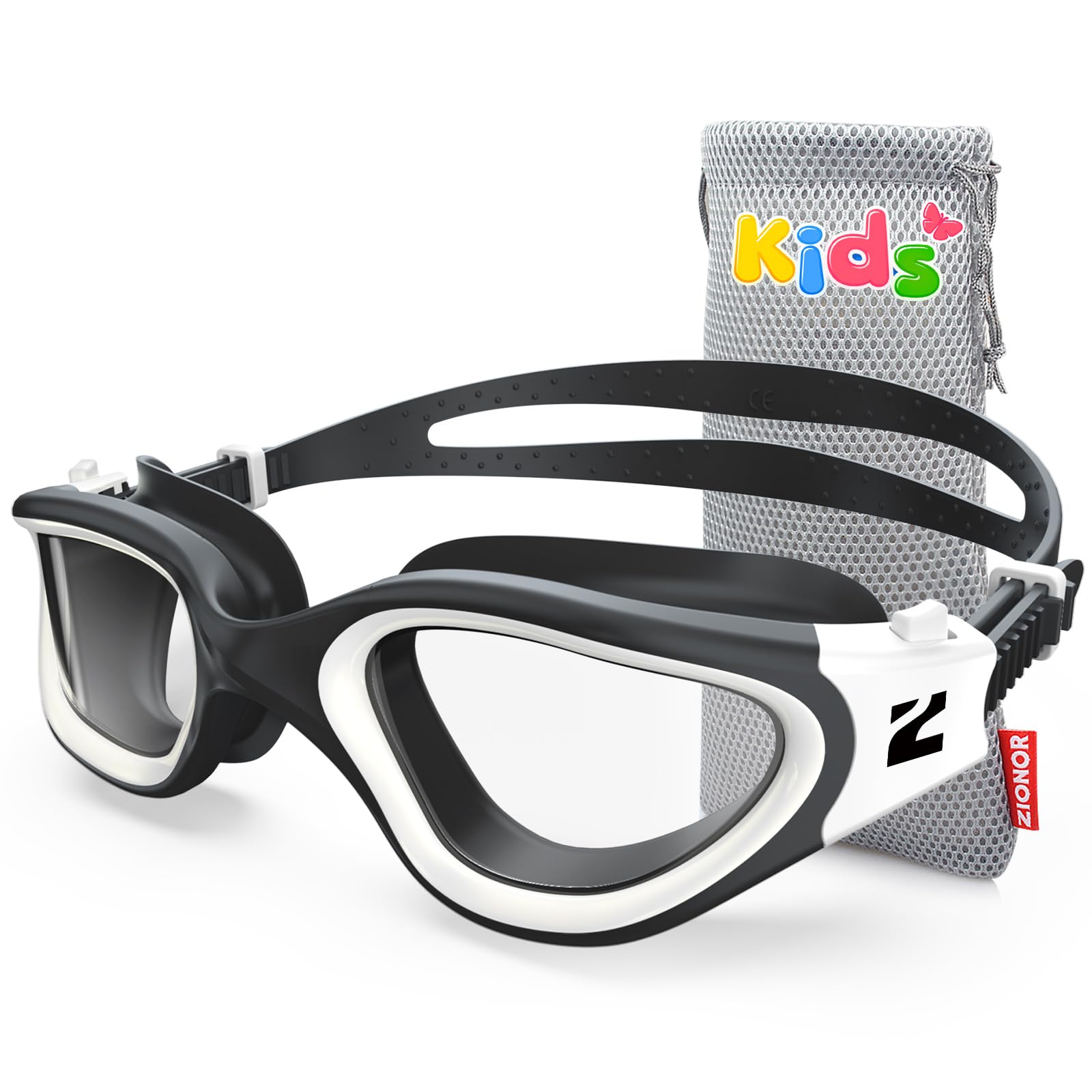 ZIONOR Kids Swim Goggles, G1MINI SE Anti-fog Swimming Goggles for Kid Child 6-14