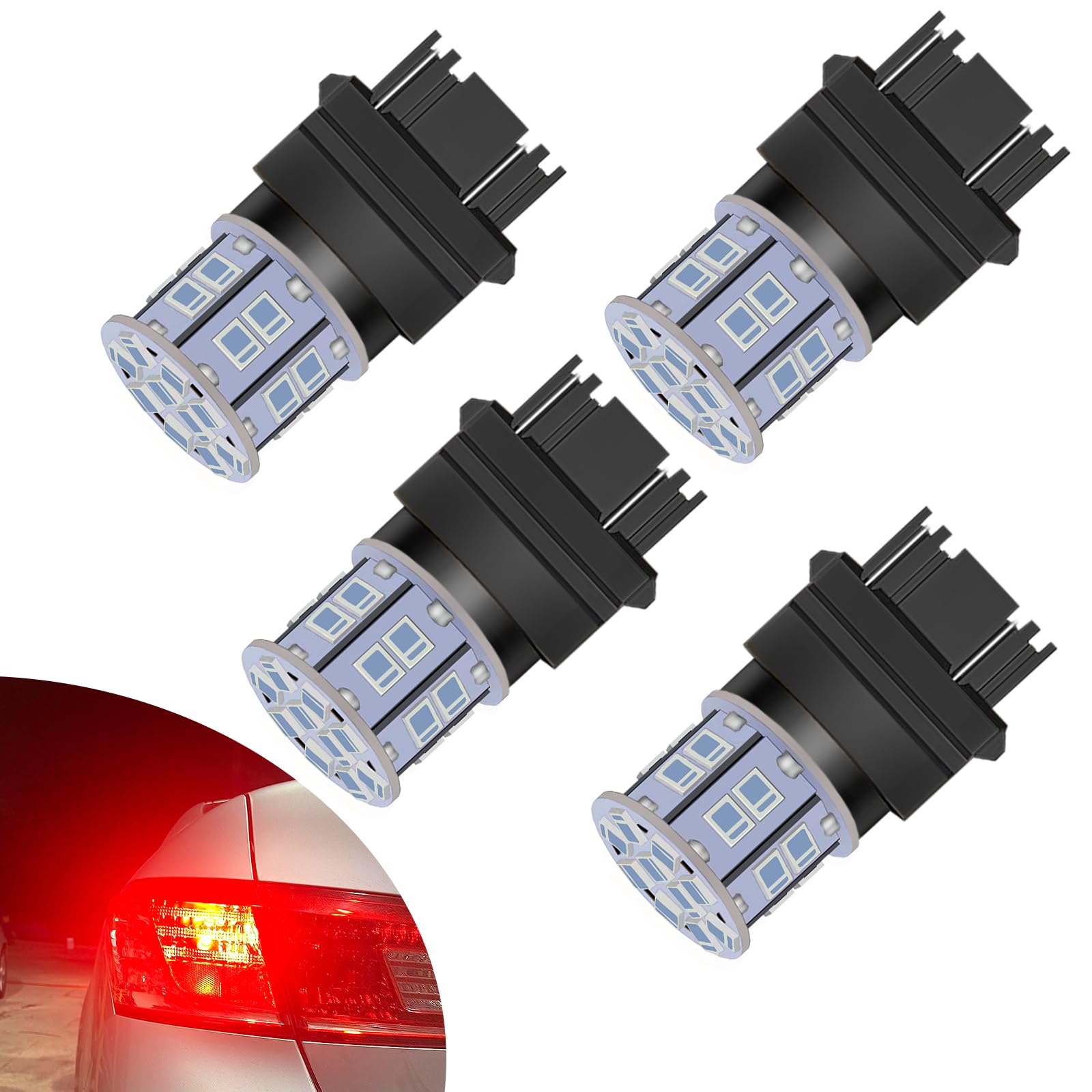 LEDYOTRY 3157 LED Bulb Red Brake Tail Light