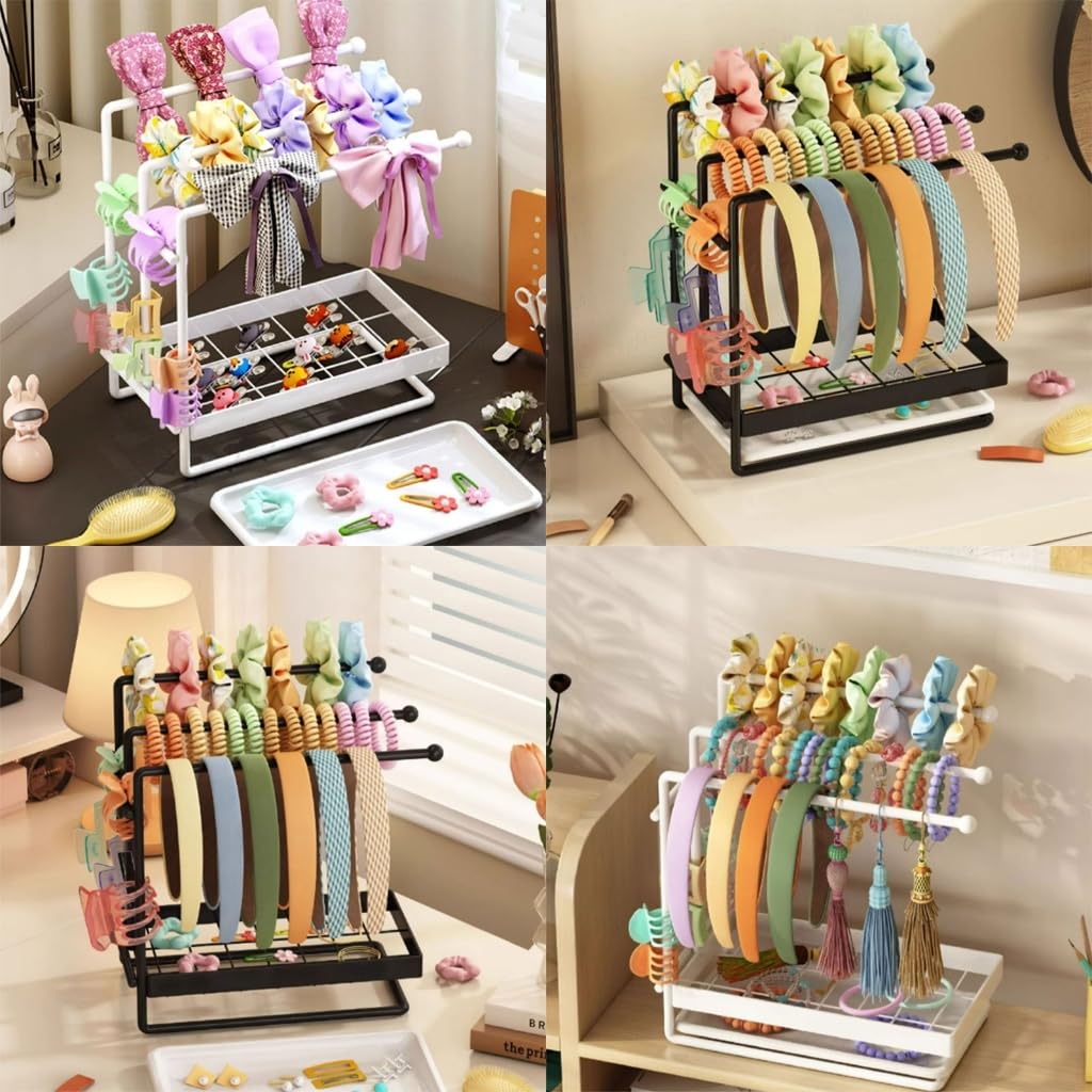 Hair Accessory Organized Stand For Headbands And Scrunchies And Stable For Everyday Use