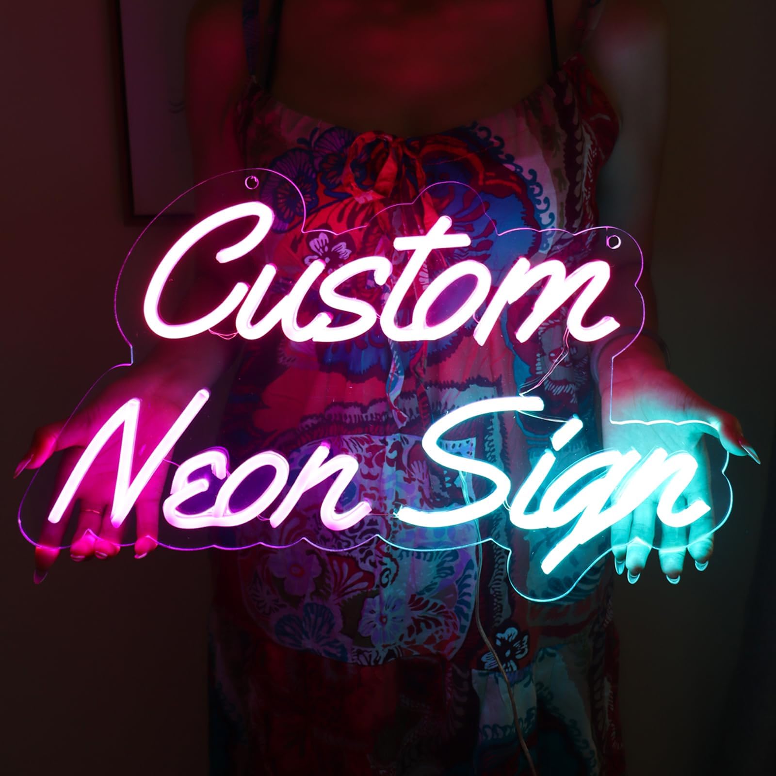 Custom Neon Light Sign,Personalised LED Neon Name Signs,Outdoor Light Up Sign for Wall,Bedroom,Bar,Gardegn，Home,Room,Wedding Gift