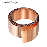 Vista 42 de uxcell Copper Sheet Roll, Metal Foil Plate 1000mm x 20mm x 0.8mm