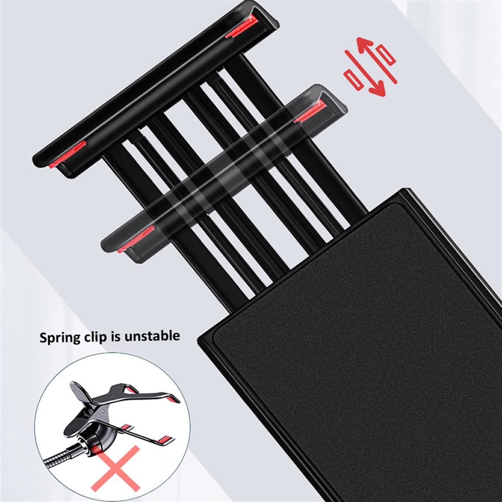 Soporte Tablet Soporte de la tableta del piso, soporte de teléfono de tableta flexible de cuello de ganso, 1.76m de alta tableta universal del brazo for 4-12.9inches Tableta de teléfono móvil Accesori