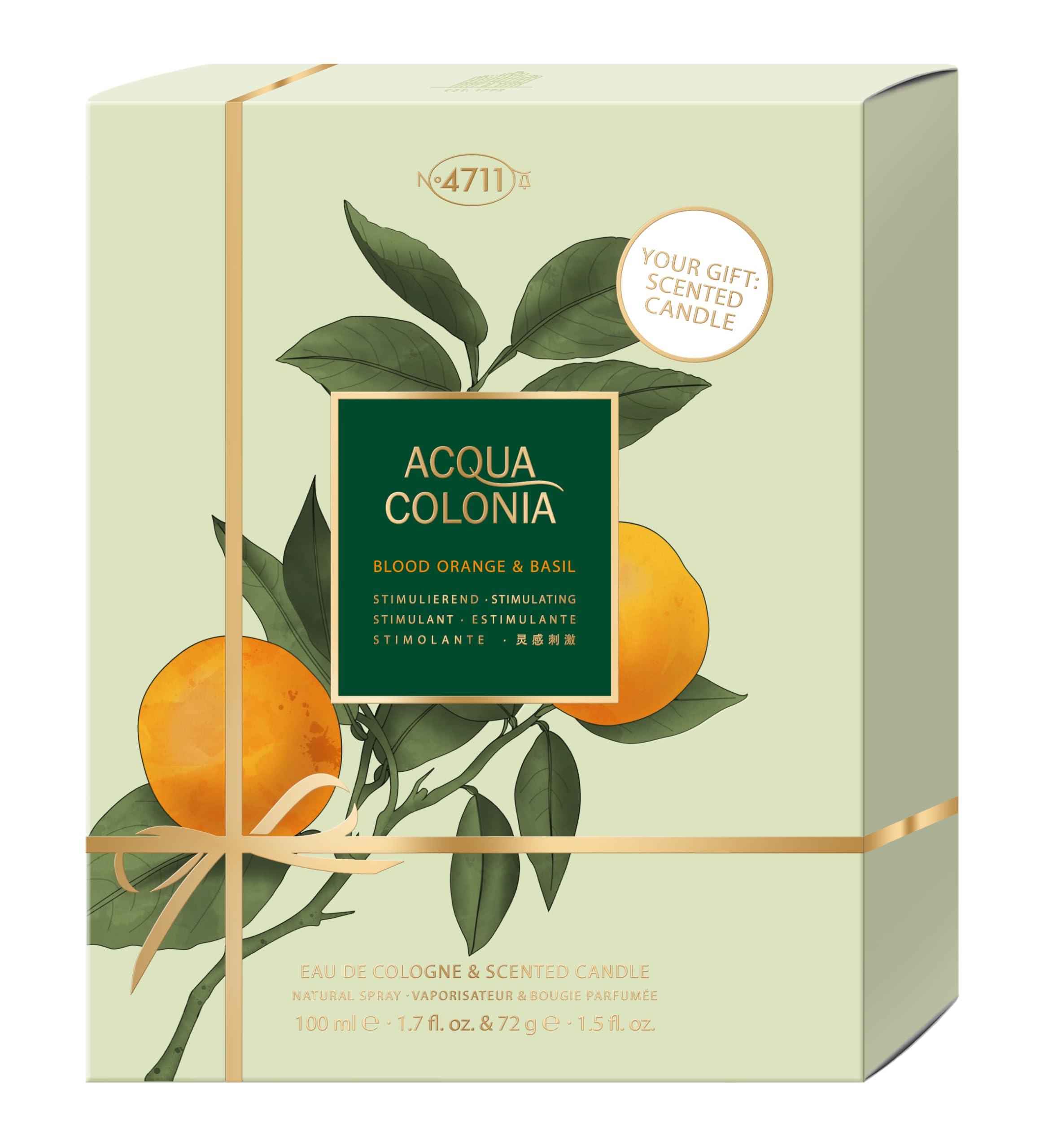 Acqua Colonia Blood Orange Basil Duo Set Colonia 100ml Kerze 72g Set - 4711