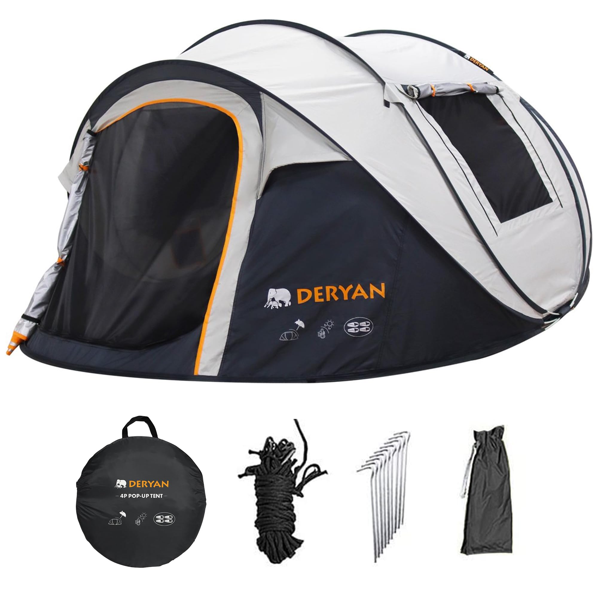 Deryan Tente Pop-up pour 4 Personnes