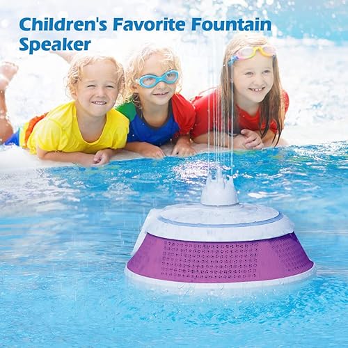 Miniatura 6 de Altavoz de piscina, flotante, impermeable, Bluetooth, portátil, flotante, inalámbrico, impermeable, con luces para bañera de hidromasaje, baño al