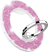 Vista 8 de Soporte magnético de anillo de teléfono para MagSafe, [rotación flexible de 360°], soporte de agarre magnético para anillo de dedo, apto para iPhone