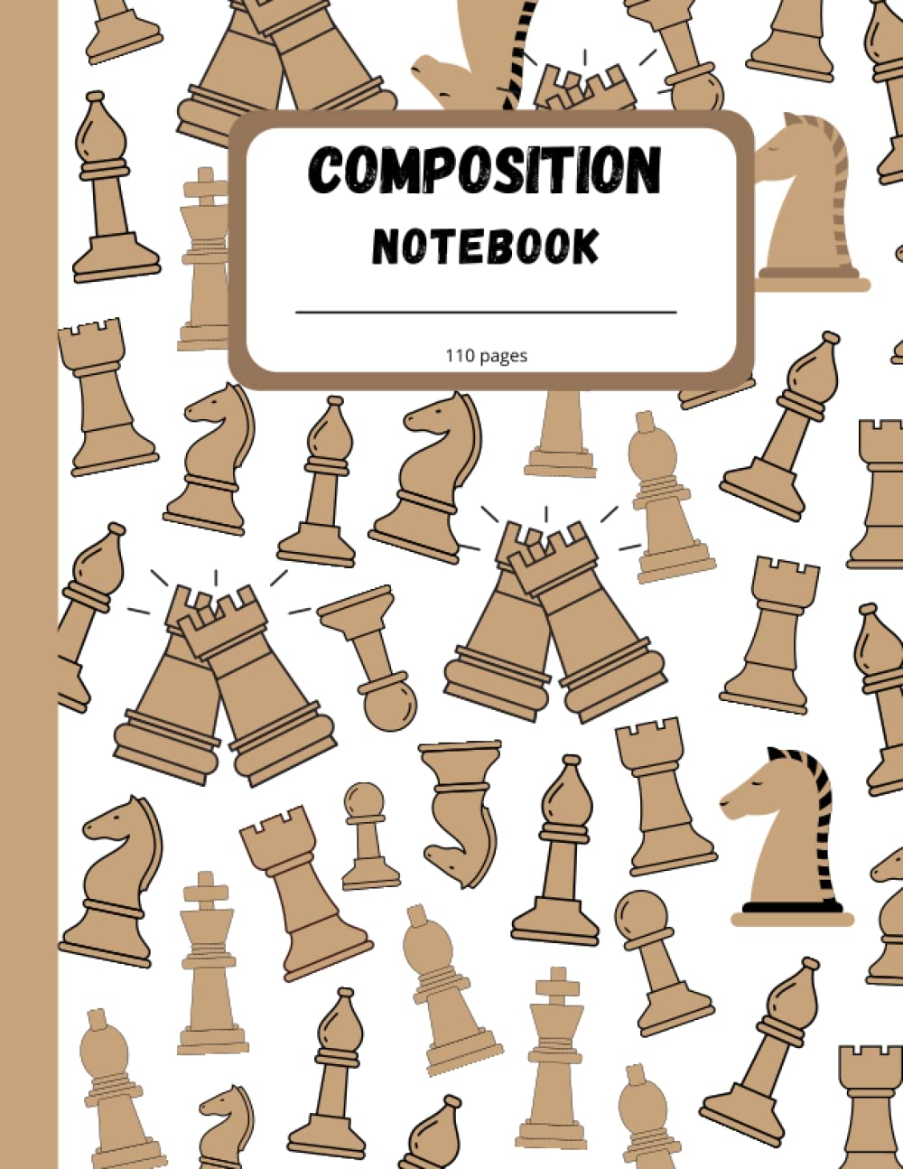 Composition Notebook: chess notebook journal ,college ruled Paper (110 PAGES 8.5 x 11 INCH) erfect back to school gift for students teachers girl men kids boys girl children adult all ages