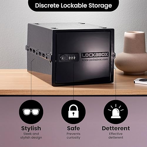 Miniatura 9 de Lockabox - Caja con cerradura para alimentos, medicina y electrónica, caja de utilidad con cerradura combinada, caja confiable con cerradura para