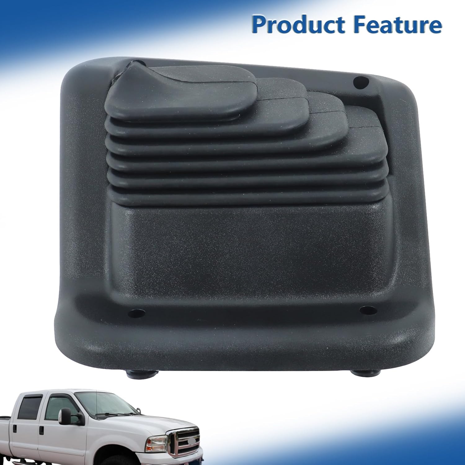 Silscvtt 1PCS Black 4 x 4 Transfer Case Manual Shifter Boot Replacement for F250 F350 5.4L 6.0L 1999-2007 F81Z7277BC