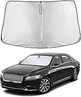 Vista 64 de EcoNour Parasol para parabrisas de camiones con bolsillo de almacenamiento Parasol reflectante de material 240T para protección contra rayos UV