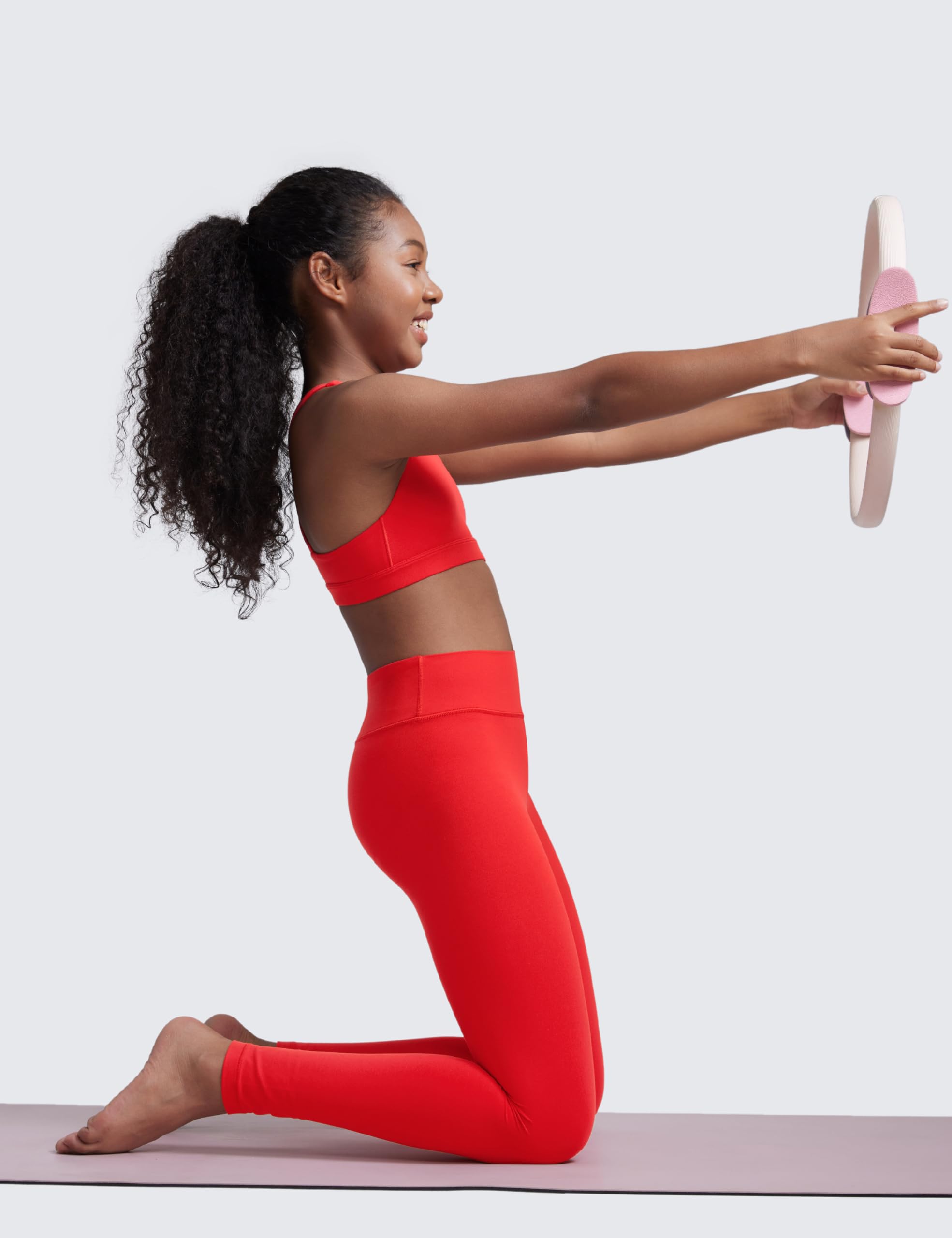 CRZ YOGA Filles Butterluxe À Lanières Brassière de Sport Yoga Soutien-Gorge Ados Danse Recadrer Haut