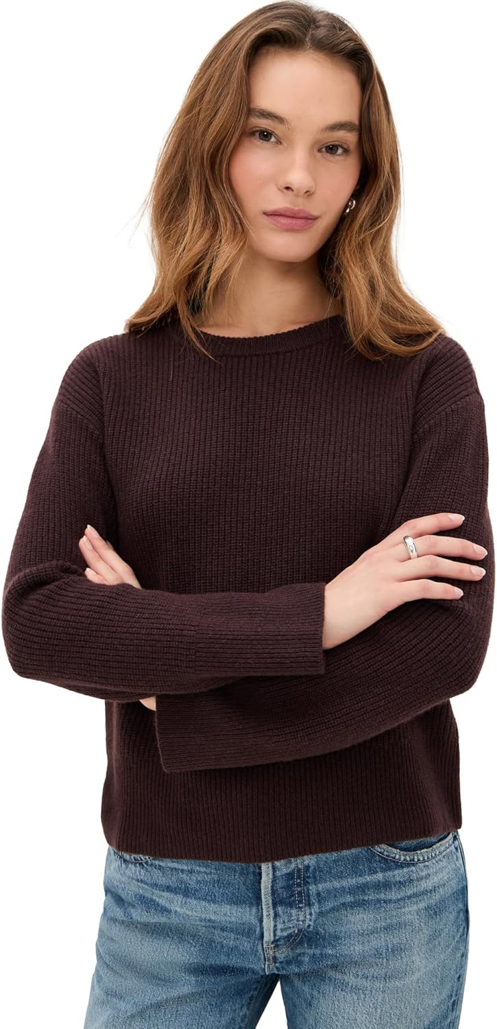LE BOP Women's Noelle Ribbed Sweater