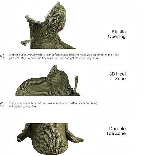 Miniatura 2 de Calcetines de animales de dibujos animados novedosos - Regalos de Navidad calcetines de invierno cálidos de gato y ciervo para niñas y mujeres