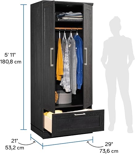 Vista 3 de Sauder HomePlus - Armario de almacenamiento, acabado de roble cuervo