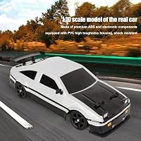 BuyWeek Drift RC Autó 1/16 Méretarány - 2.4 GHz Távirányítós Versenyautó 4 Kerék Meghajtással, LED Világítással, 2 Gumigarnitúrával Fiúknak  4