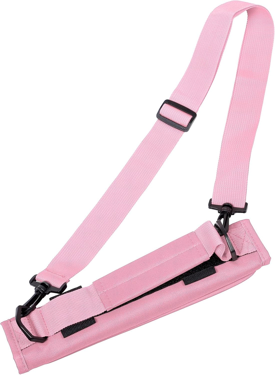 Portable Lightweight Golf Carry Bag with Adjustable Shoulder Strap, Foldable Waterproof Compact Golf Club Holder for Practice and Travel, Pink