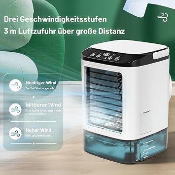 mini air conditioning mobile air conditioner 12 w 900 ml USB powered room cool air cooler for home office bedroom