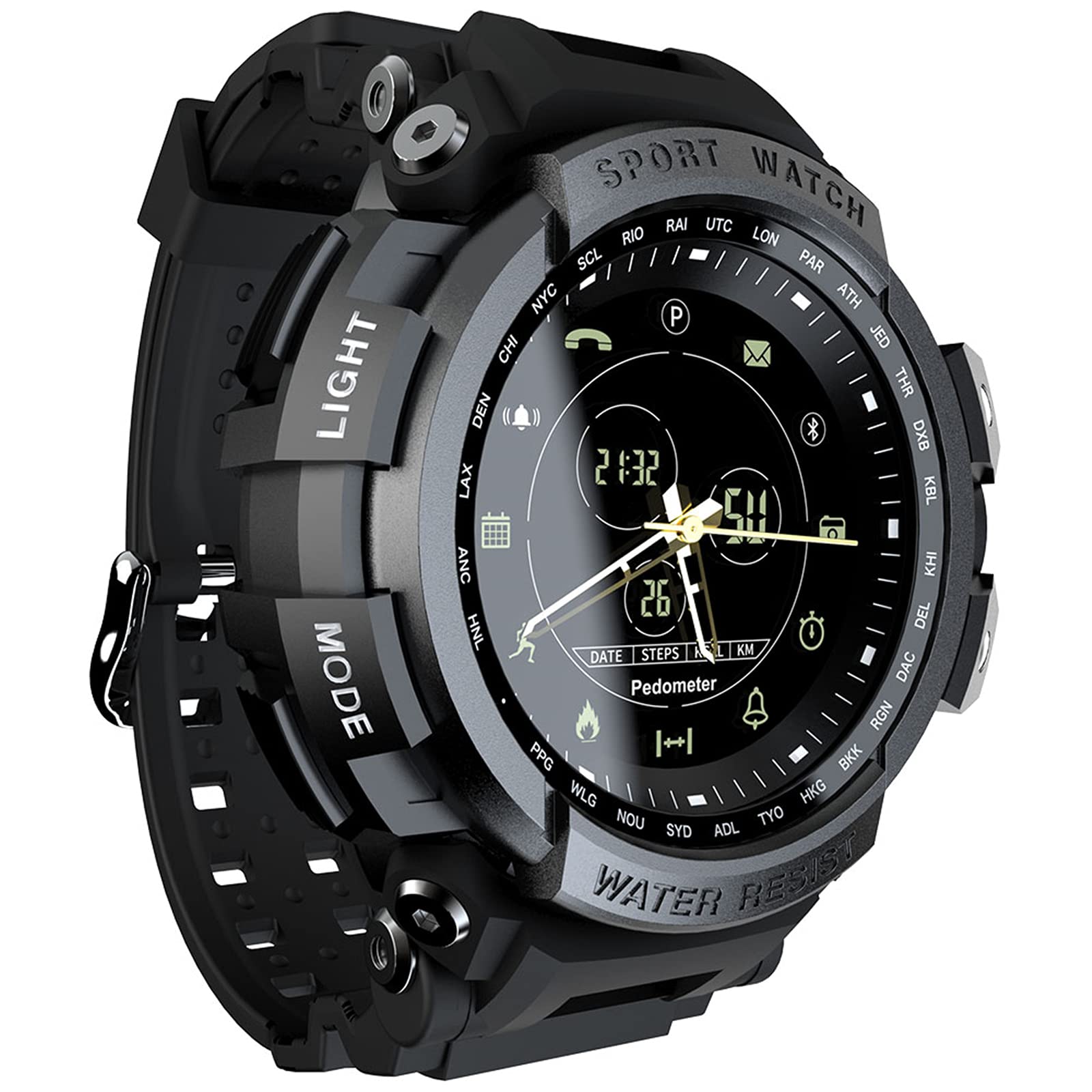 JZ&TS LOKMAT MK28 Sport Smart Watch, Fitness Trackers, Activity Trackers,Reminder Digital Clock Long