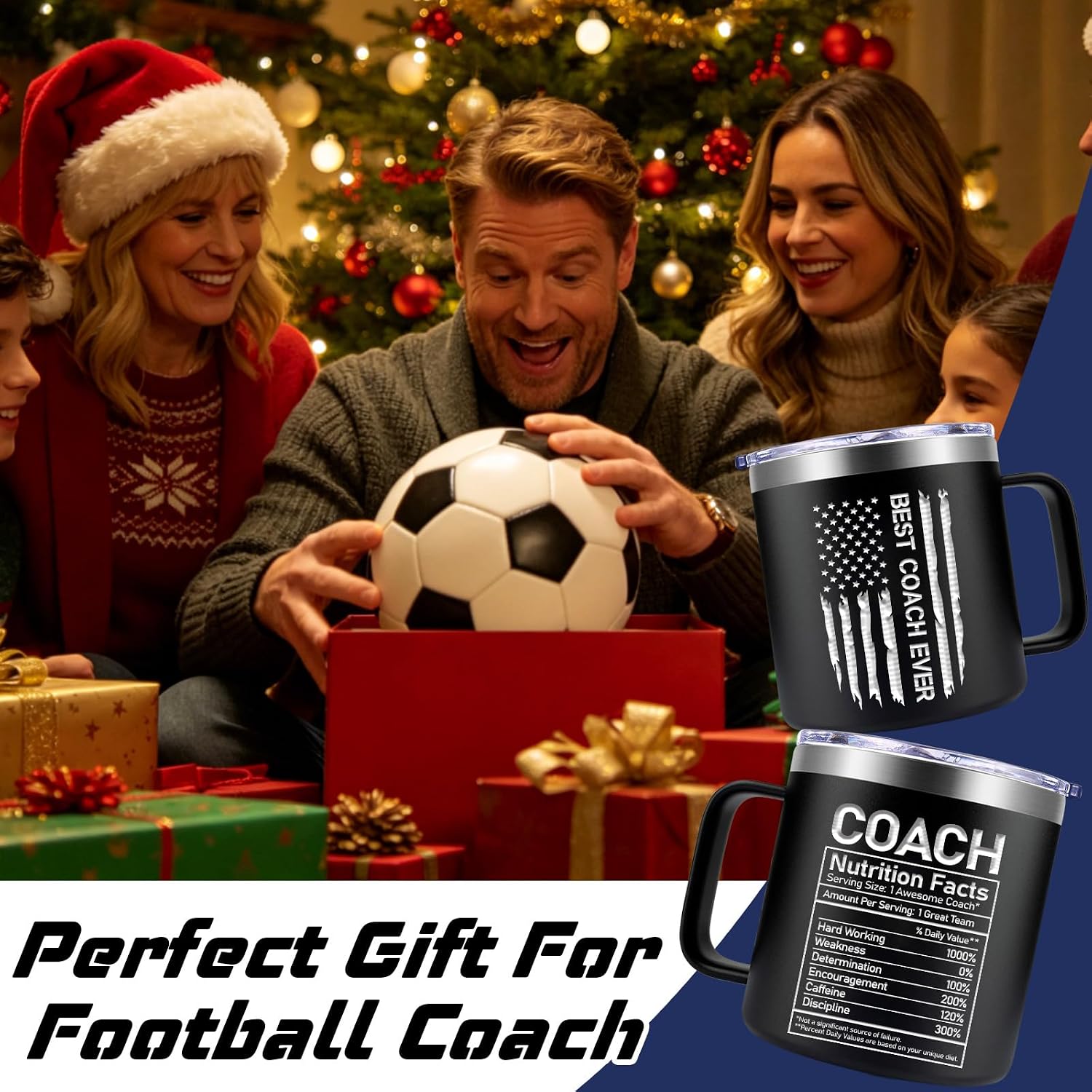 Fufendio Coach Gifts for Men - Best Coach Ever Mug 14oz - Football, Basketball, Baseball Coaches Appreciation Gifts - Christmas Gift for Soccer, Volleyball, Softball image 4