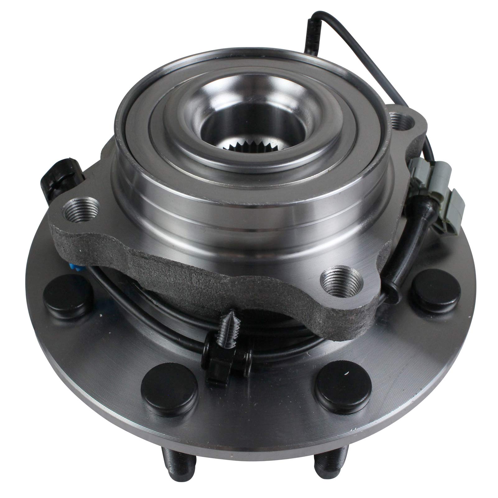 MACEL 515098 Front Wheel Hub Bearing Assembly Compatible with 07-09 Chevy Silverado 2500/3500/2500HD, GMC Sierra 3500/2500HD, 08-09 Hummer H2 8 Lugs W/ABS