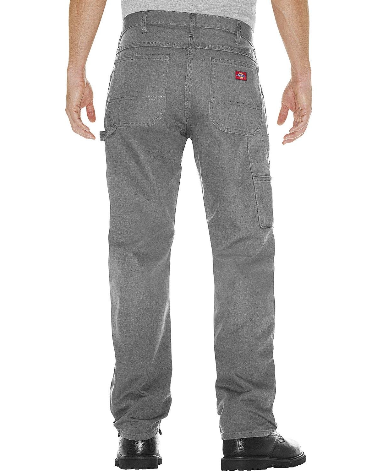 Dickies Men's Relaxed Fit Straight-Leg Duck Carpenter Jean, Slate, 38W x 30L - Image 2