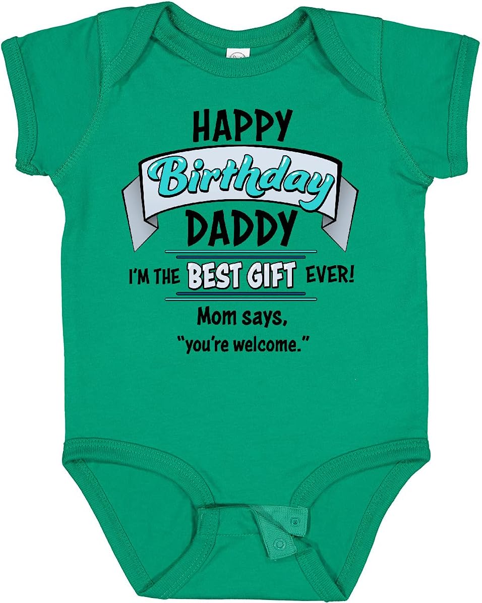 inktastic Happy Birthday, Blue Baby Bodysuit