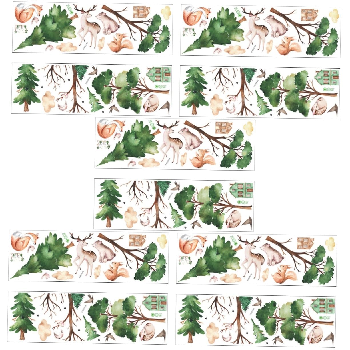 Decor de mur a la maison TOPBATHY avec 5 pieces de stickers adhesifs