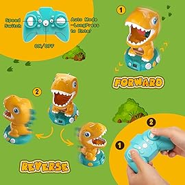 EagleStone Remote Control Dinosaur Shooting Toys for Kids 3-5 5-7 8-12, Electronic Dino Shooting Target Game with Spay, Auto Scoring, Light &Roar, 3 4 5 6 7 Year Old Boy Birthday Gift Party Favor
