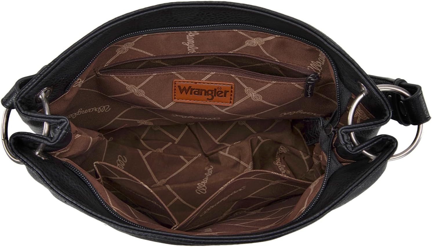 Wrangler Hobo Bags for Women Vegan Leather Top Handle Shoulder Purses and Handbags - Image 5