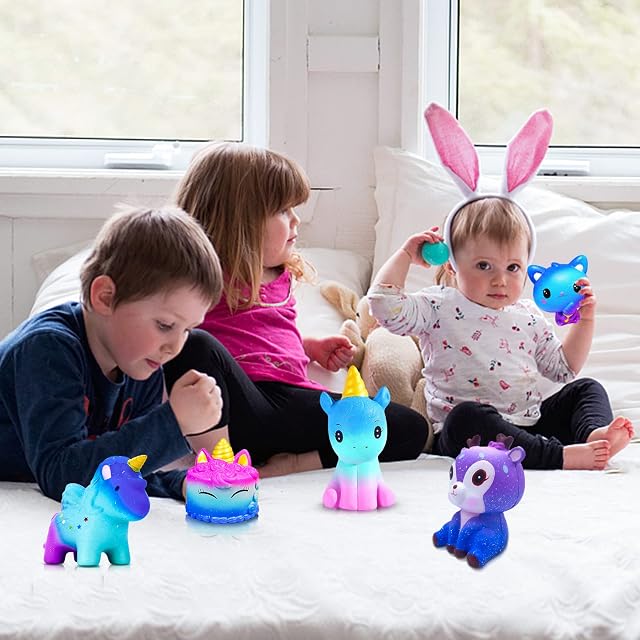 Foto 4 de 8 de Juguetes Squishies, Juguetes Squishy Rising Lento Galaxy Jumbo Squishies Perfumado Alivio del Estrés Squeeze…
