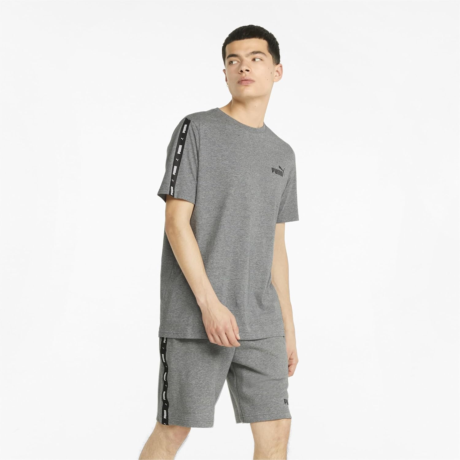 Puma Mens Essentials+ Tape T-Shirt - Image 3