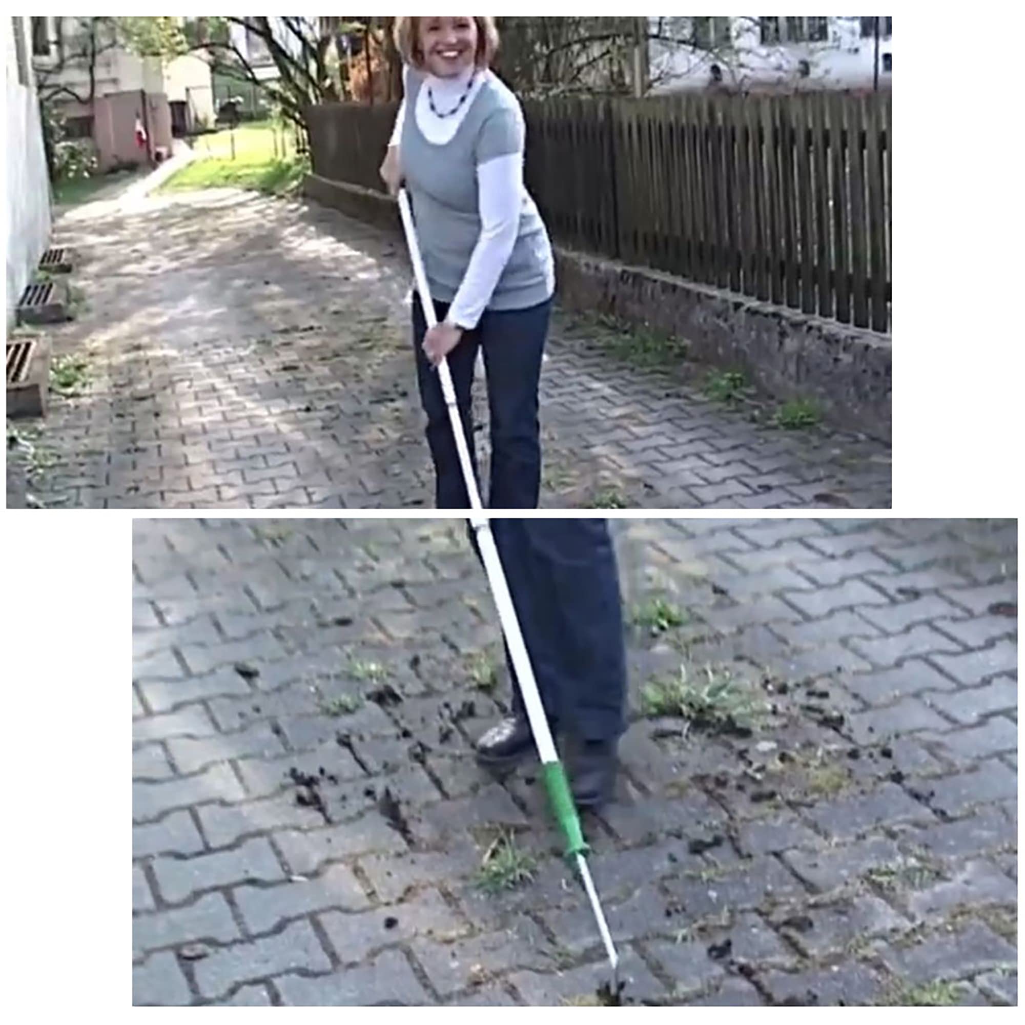 Dauyavv Désherbeur de racines, arrache-herbes, arrache-mauvaises herbes, long manche, outil manuel d'étirement