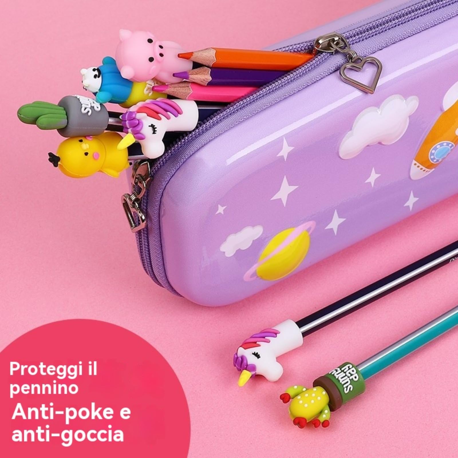 22 Pezzi Topper per Matite Dinosauro,matite Dinosauri Bambini,Animale Topper per Matita Top in Silicone Tappi per Matite Dinosauro per Bambini Forniture per Aule Scolastiche Bomboniere