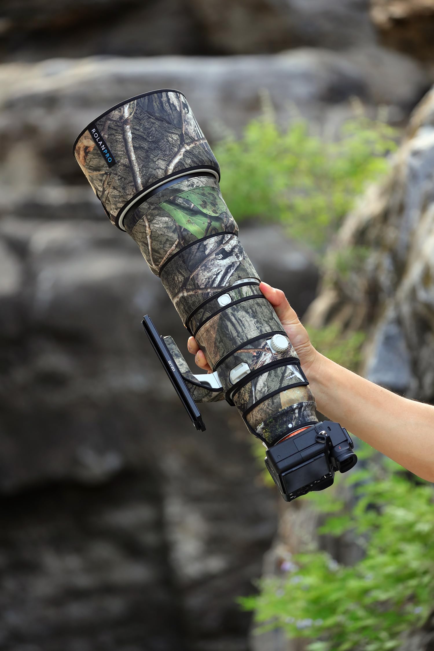 Amazon.co.jp: ROLANPRO レンズ迷彩コート適合するSony FE 400-800mm