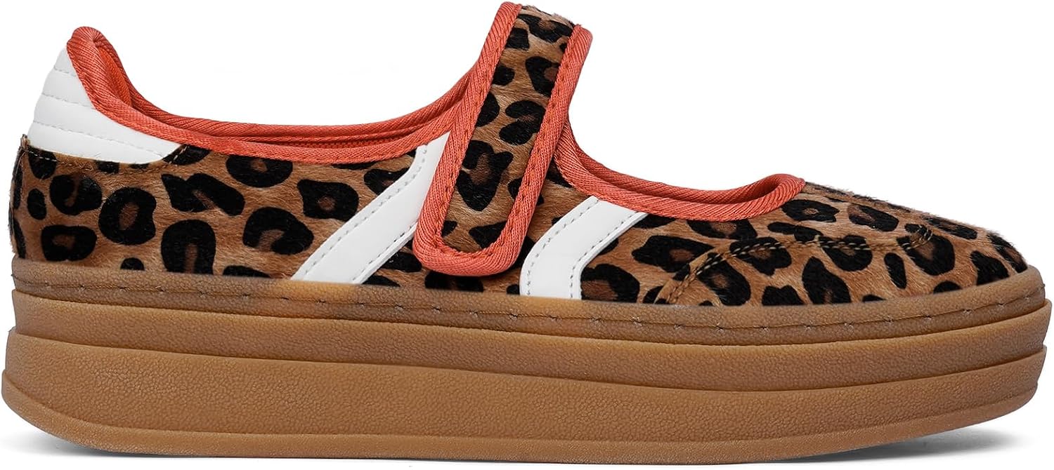 Mary Jane Sneakers for Women Retro Platform Sneakers Slip on Walking Flats