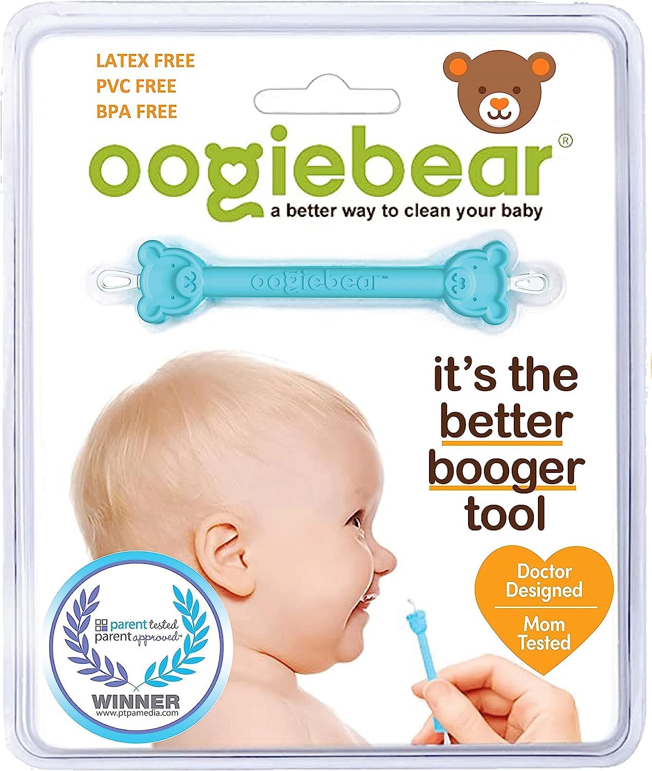 oogiebear Chest rub Bundle - 1oz/29g Balm and oogiebear Booger and Snot Removal Gadget