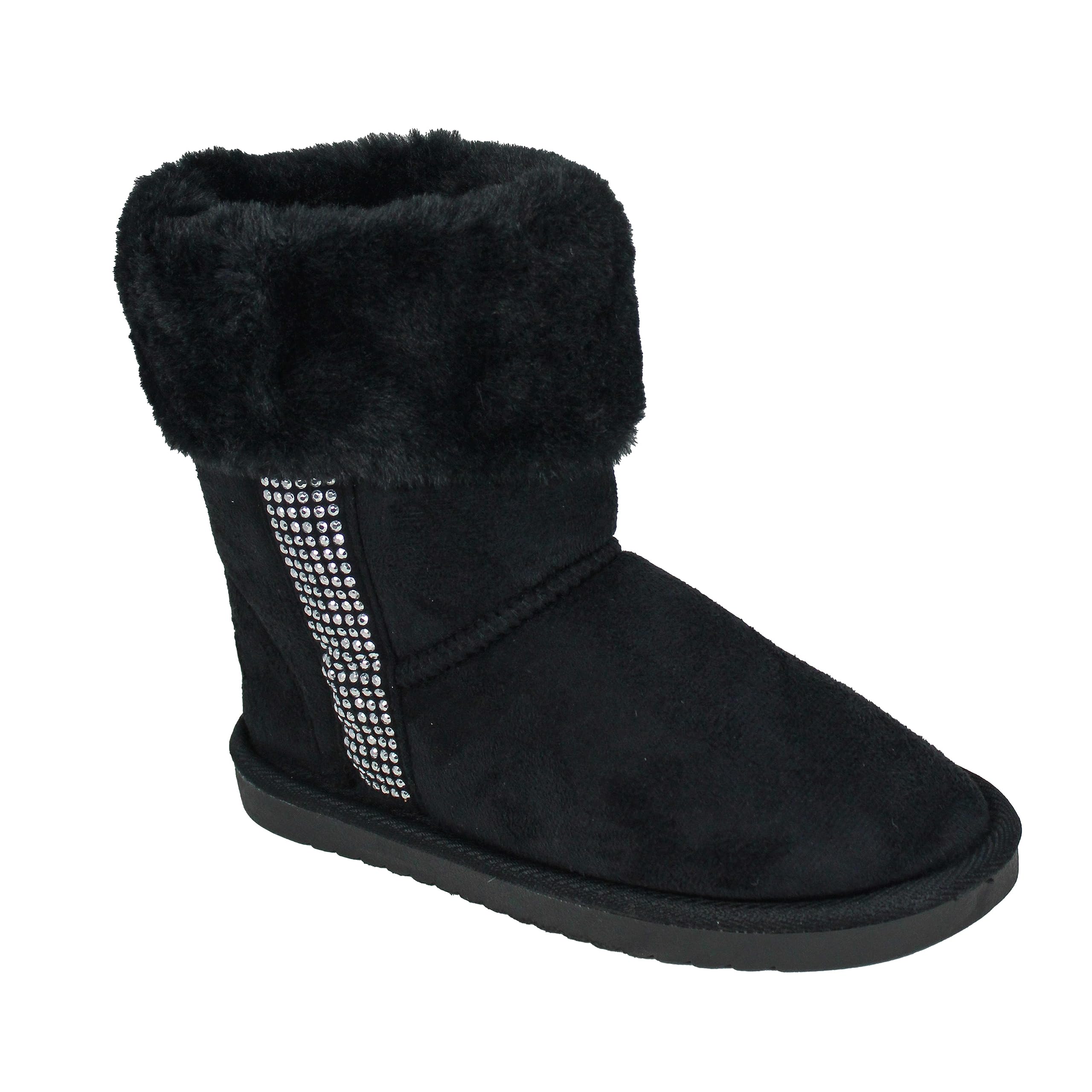 bebe Girl's Winter Snow Boots Comfy and Cozy Fashion Ankle Boots - Warm Boots For Girls (Toddler/Little Kid/Big Kid)