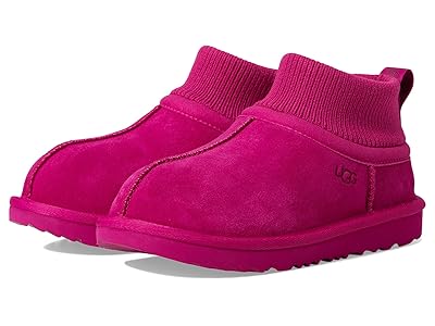 UGG Kids Classic Ultra Stretch Cuff (Little Kid/Big Kid) Kids Shoes Dark Peony : 1 Little Kid M, Suede