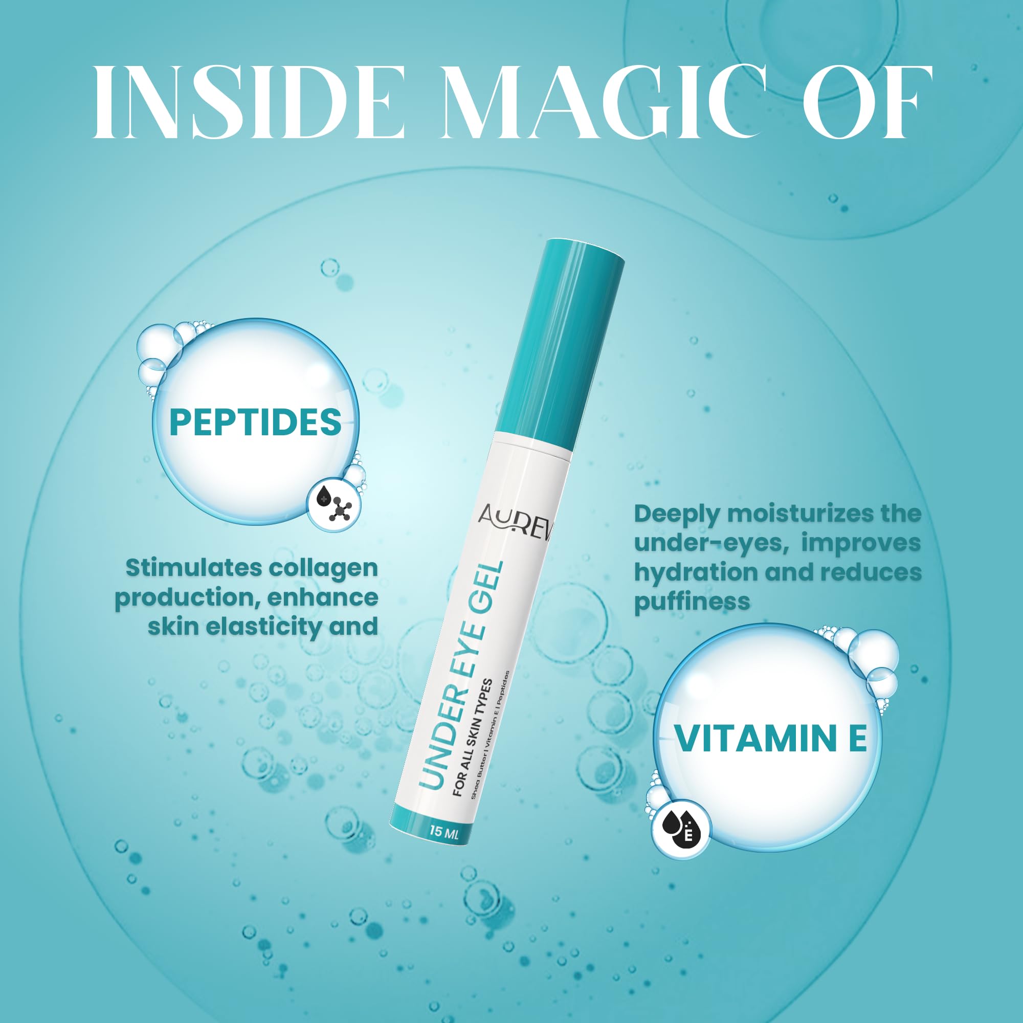 Under Eye Cream For Dark Circles For Men & Women | Reduces Dark Circles, Puffiness, Wrinkles, Pigmenation — Amazon image 4