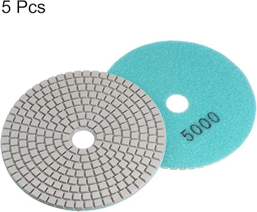 Miniatura 9 de HARFINGTON 5 almohadillas de pulido de diamante de 5 pulgadas de grano 1500 húmedoseco almohadilla de pulido para piedra hormigón mármol encimera