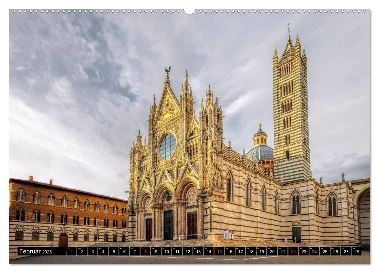 Kirchen in Italien (hochwertiger Premium Wandkalender 2026 DIN A2 quer), Kunstdruck in Hochglanz: Einige der schönsten Kirchen Italiens (CALVENDO Orte)