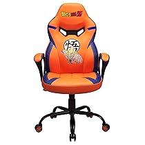 SUBSONIC – Sedia da Gioco Dragon Ball per Bambini e Ragazzi – Poltrona da Ufficio Ergonomica con Schiuma ad Alta Densità, Meccanismo Basculante e Comodi Braccioli – Altezza Regolabile – Arancione