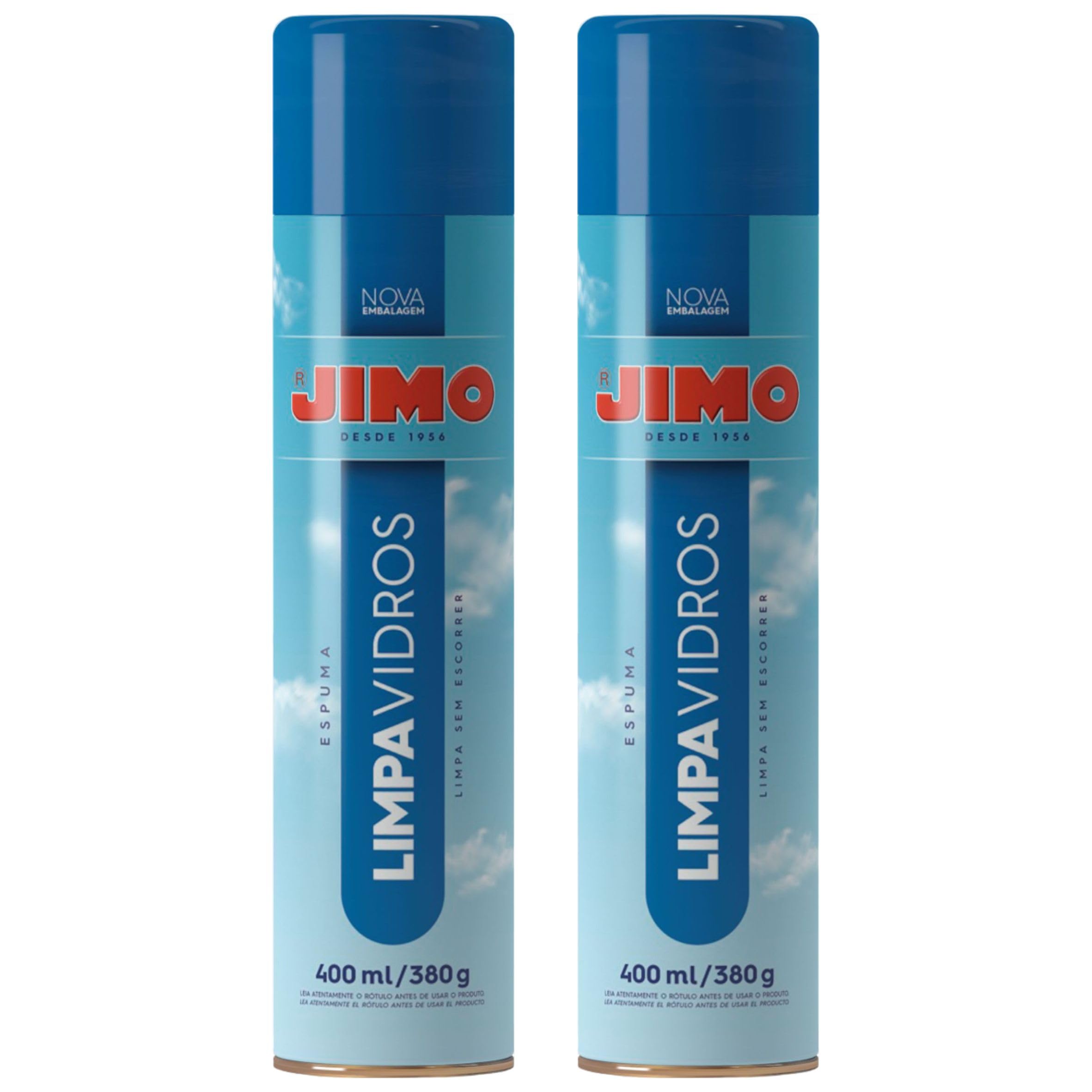 Kit 2 Un Jimo Limpa Vidros 400ml