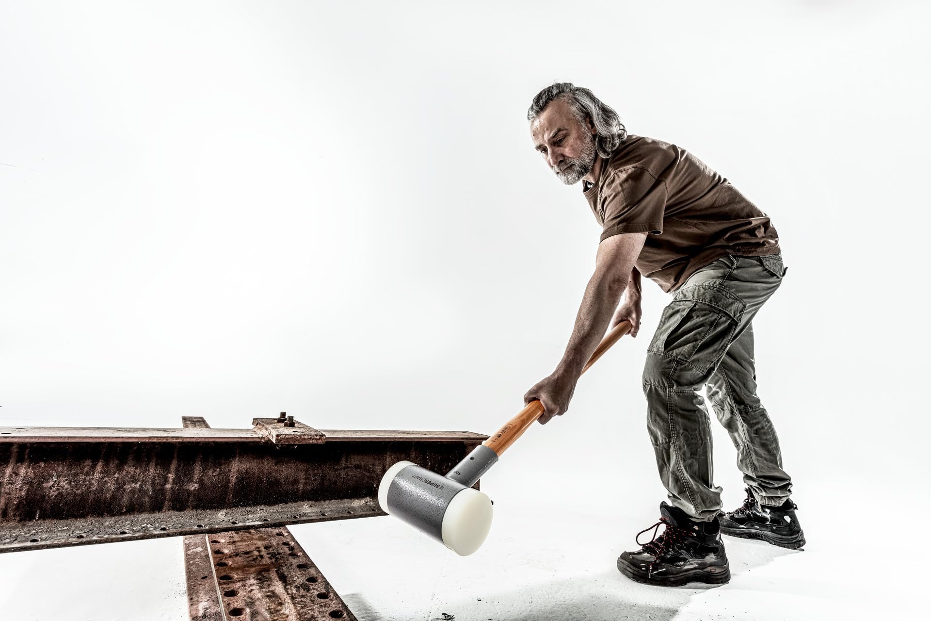 HALDER - mit schwingungsdämpfendem, ergonomisch geformtem und lackiertem Hickorystiel | Ø=100 mm | 3366.107